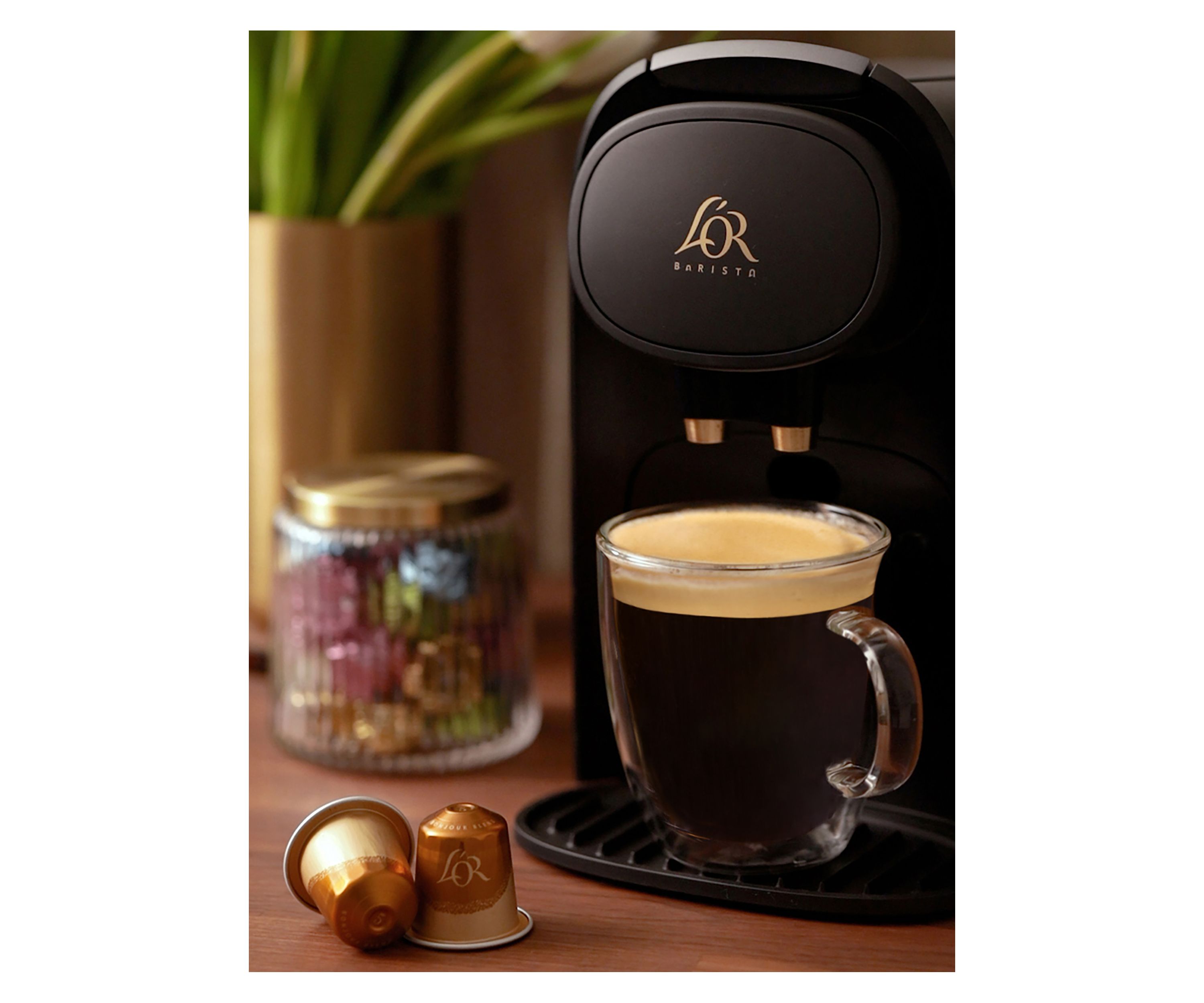 LOR BARISTA System Single Serve Bonjour Blend Light Roast Coffee Capsules