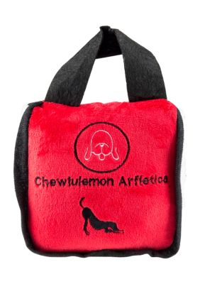 Haute Diggity Dog LLC Chewlulemon Bag Plush Dog Toy, Red