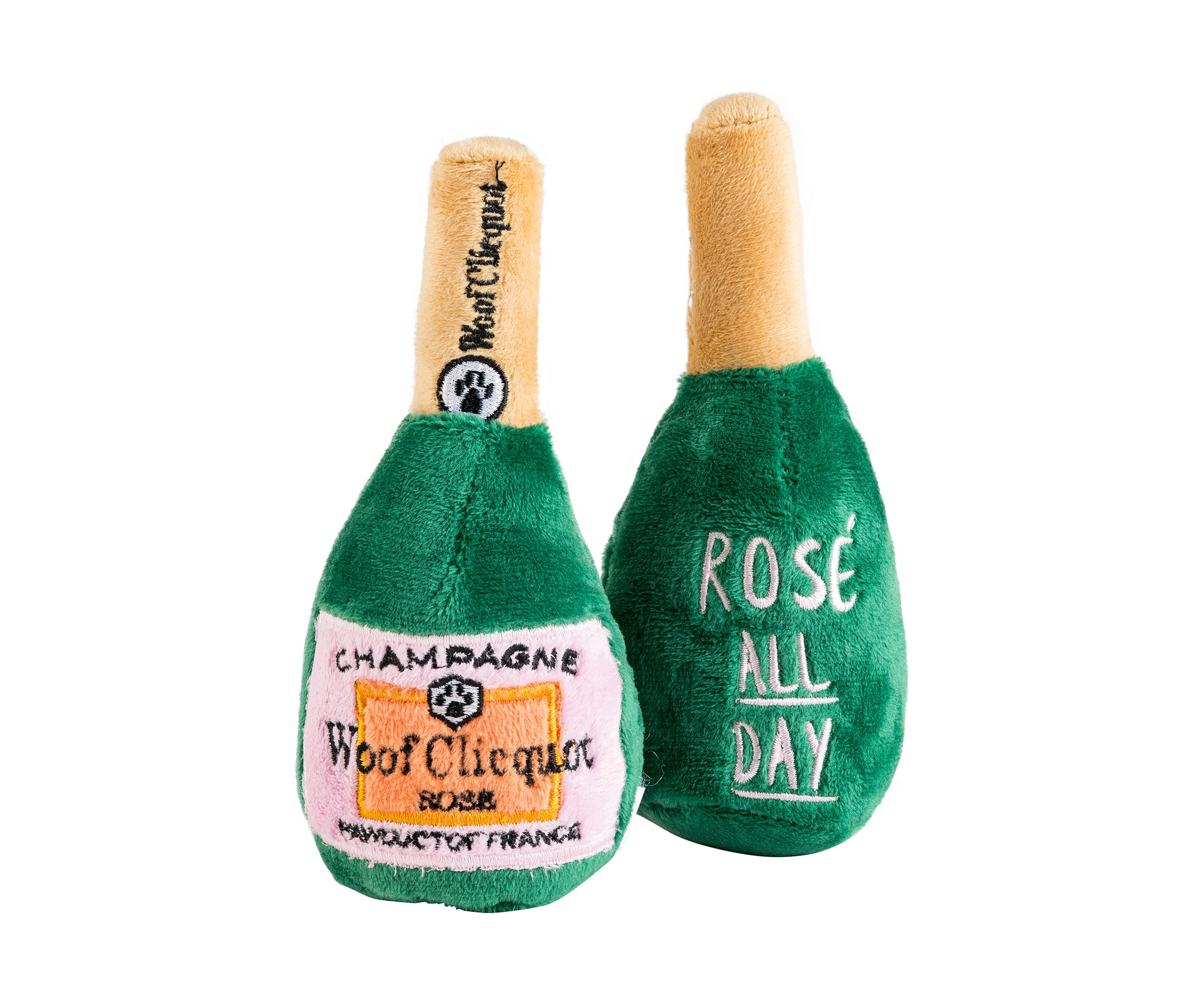 Woof Clicquot Rosé Plush Dog Toy