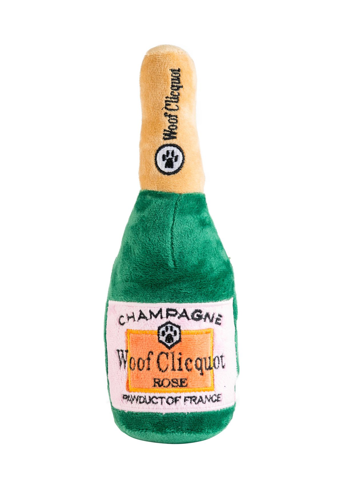 Woof Clicquot Rosé Plush Dog Toy