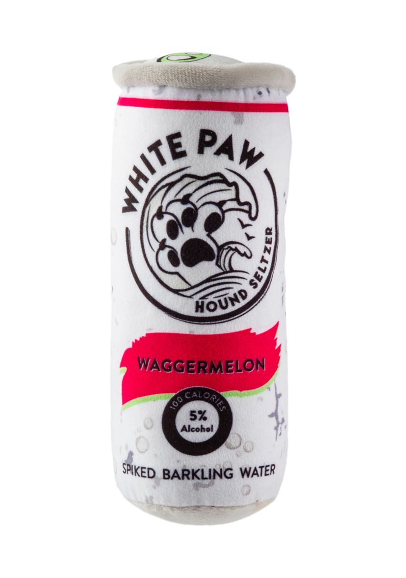 White Paw Waggermelon Plush Dog Toy