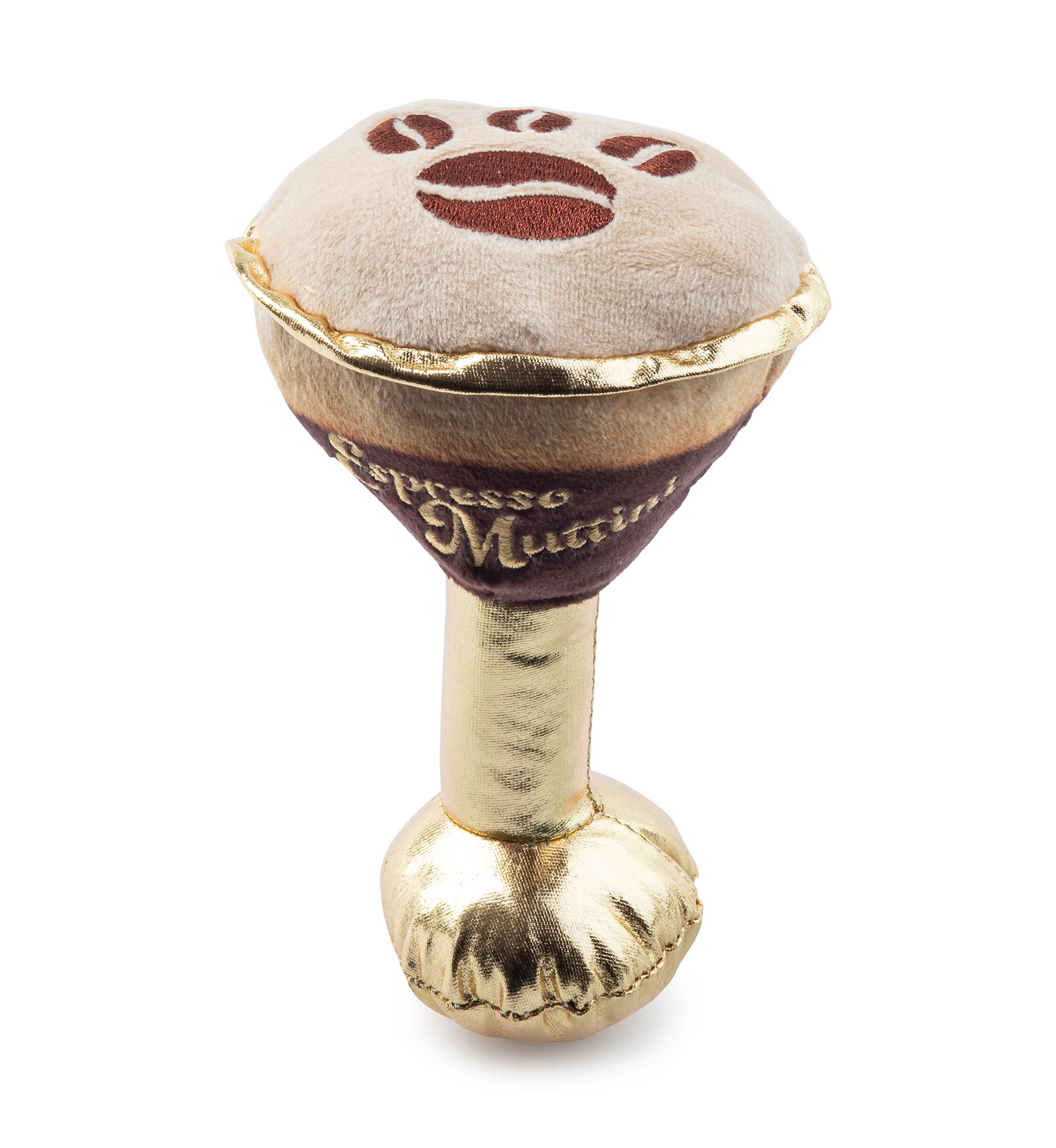 Espresso Muttini Plush Dog Toy