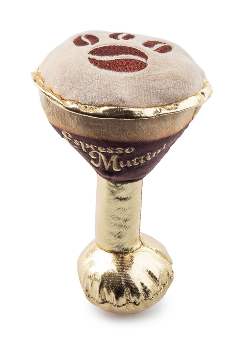Espresso Muttini Plush Dog Toy