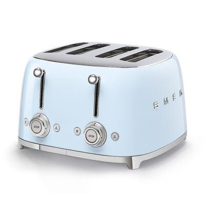 Smeg 50's Retro Style 4x4 Toaster, Blue
