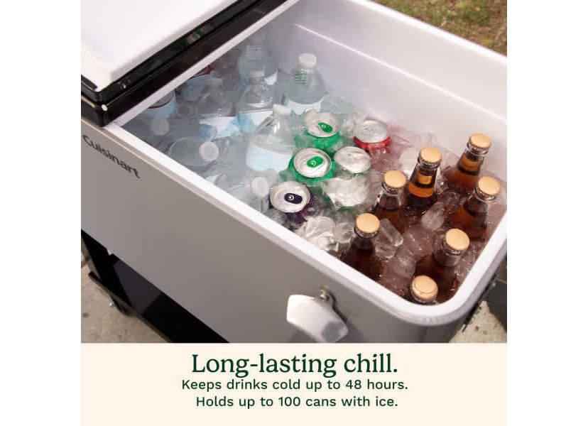 80qt Outdoor Cooler Cart