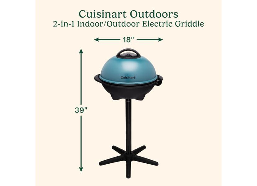 2-in-1 Indoor/Outdoor Electric Griddle