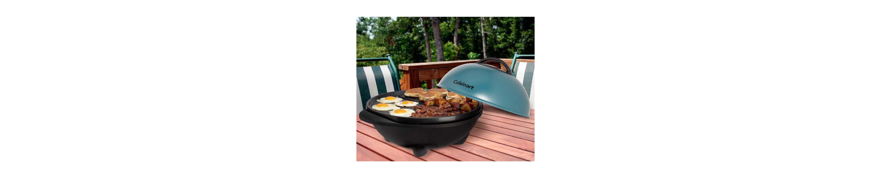 2-in-1 Indoor/Outdoor Electric Griddle