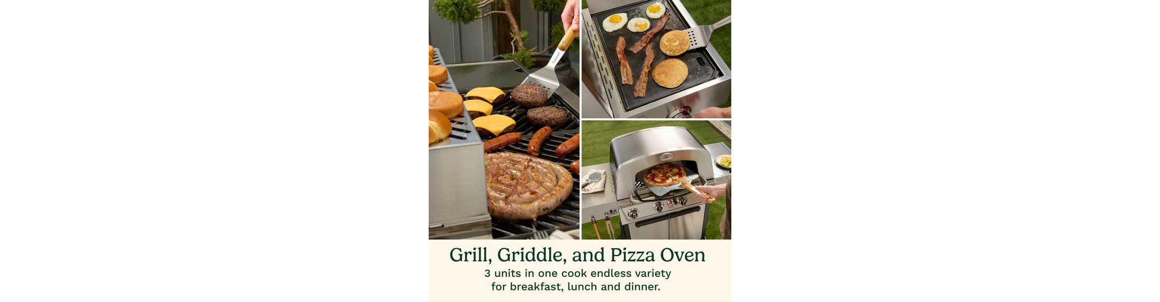 Propel+ Four Burner 3-in-1 Gas Grill