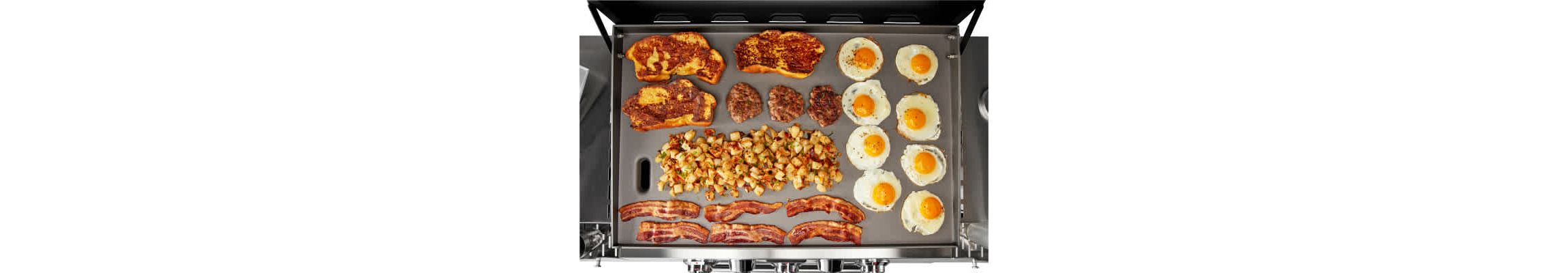 3-Burner Outdoor Griddler - 2-in-1 Griddle & Broiler Combo