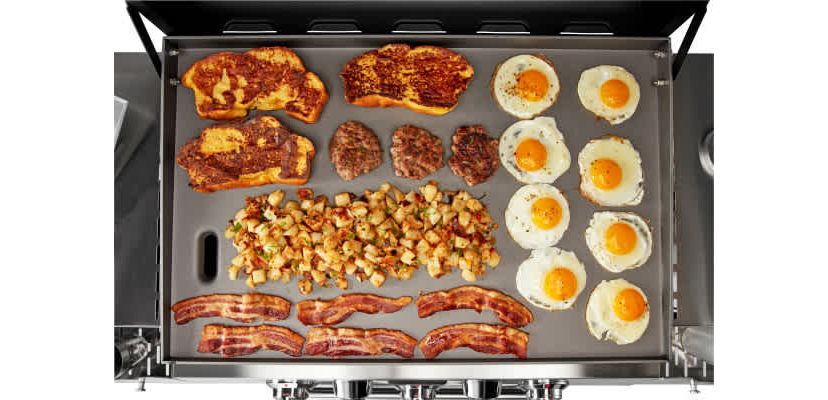 3-Burner Outdoor Griddler - 2-in-1 Griddle & Broiler Combo