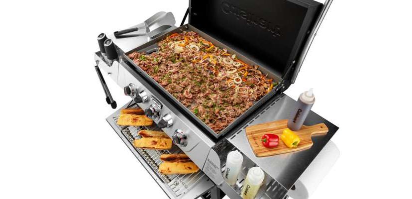 3-Burner Outdoor Griddler - 2-in-1 Griddle & Broiler Combo