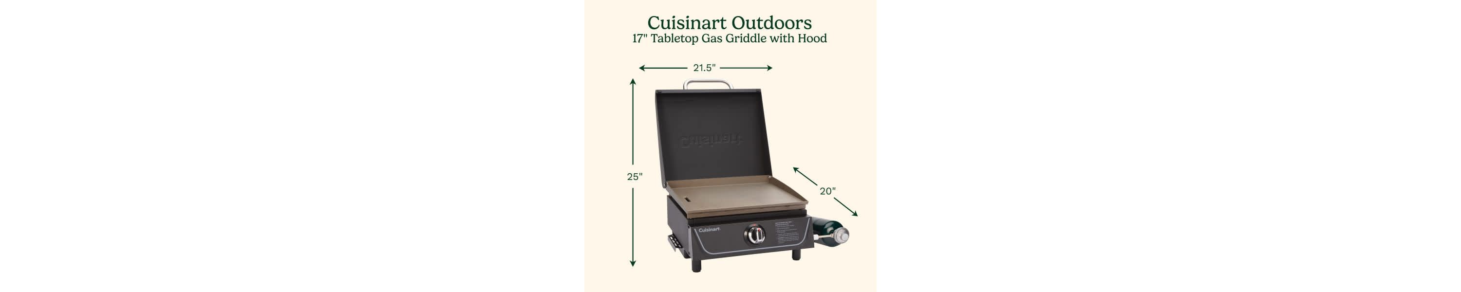 Cuisinart 17" Tabletop Gas Griddle