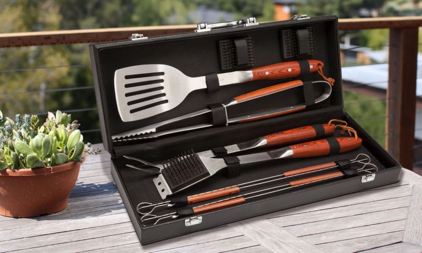 10pc Premium Grill Tool Set