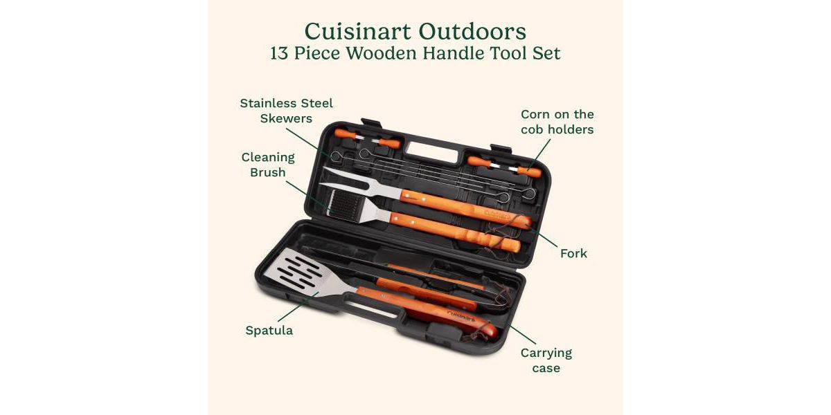 Wooden Handle Tool Set (13-Piece)