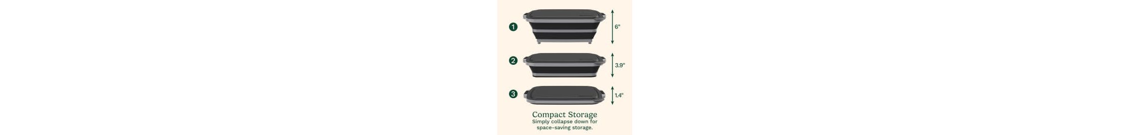 4-in-1 Expandable Prep & Serve Tub