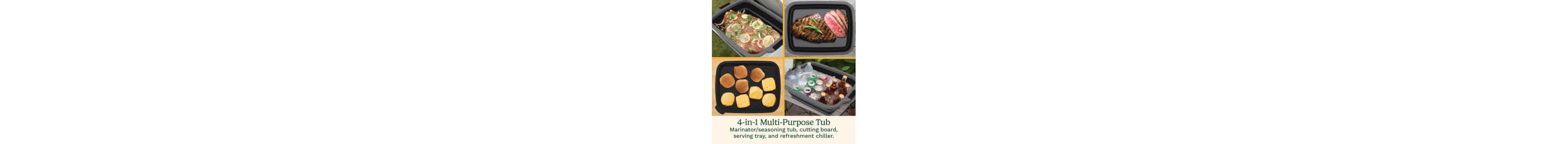 4-in-1 Expandable Prep & Serve Tub