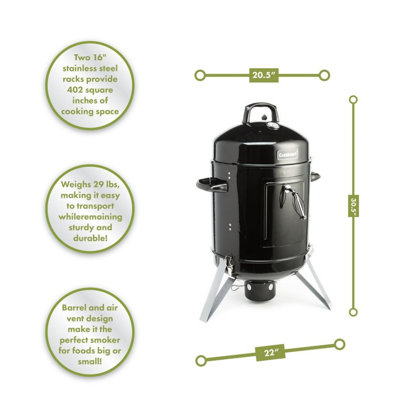 16" Charcoal Smoker