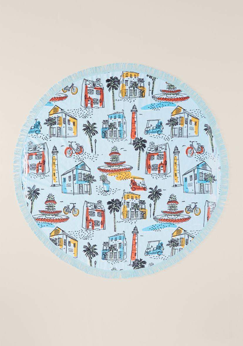 Sewing Down South x Crown & Ivy™ Seabrook 60" Round Beach Towel