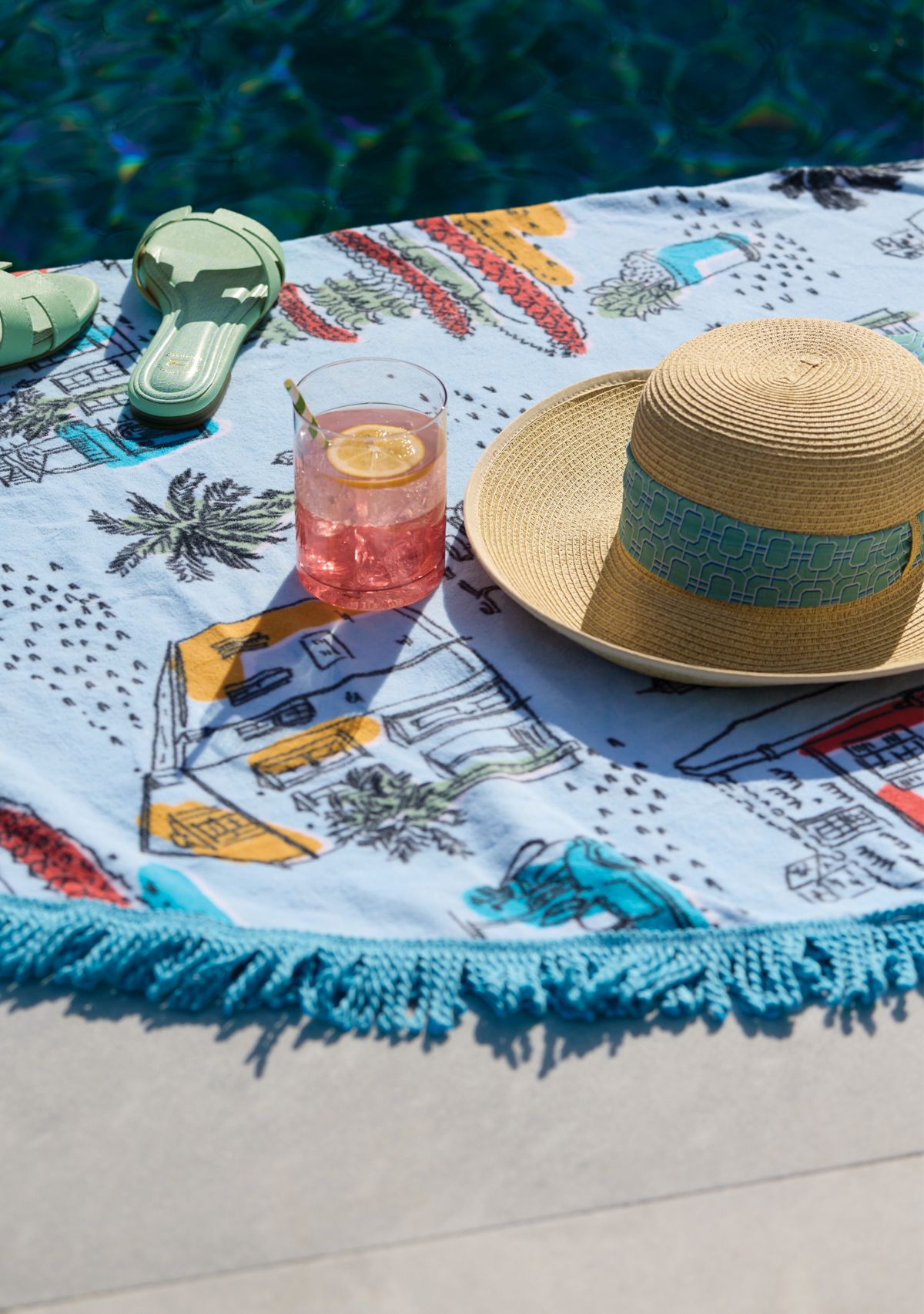 Sewing Down South x Crown & Ivy™ Seabrook 60" Round Beach Towel
