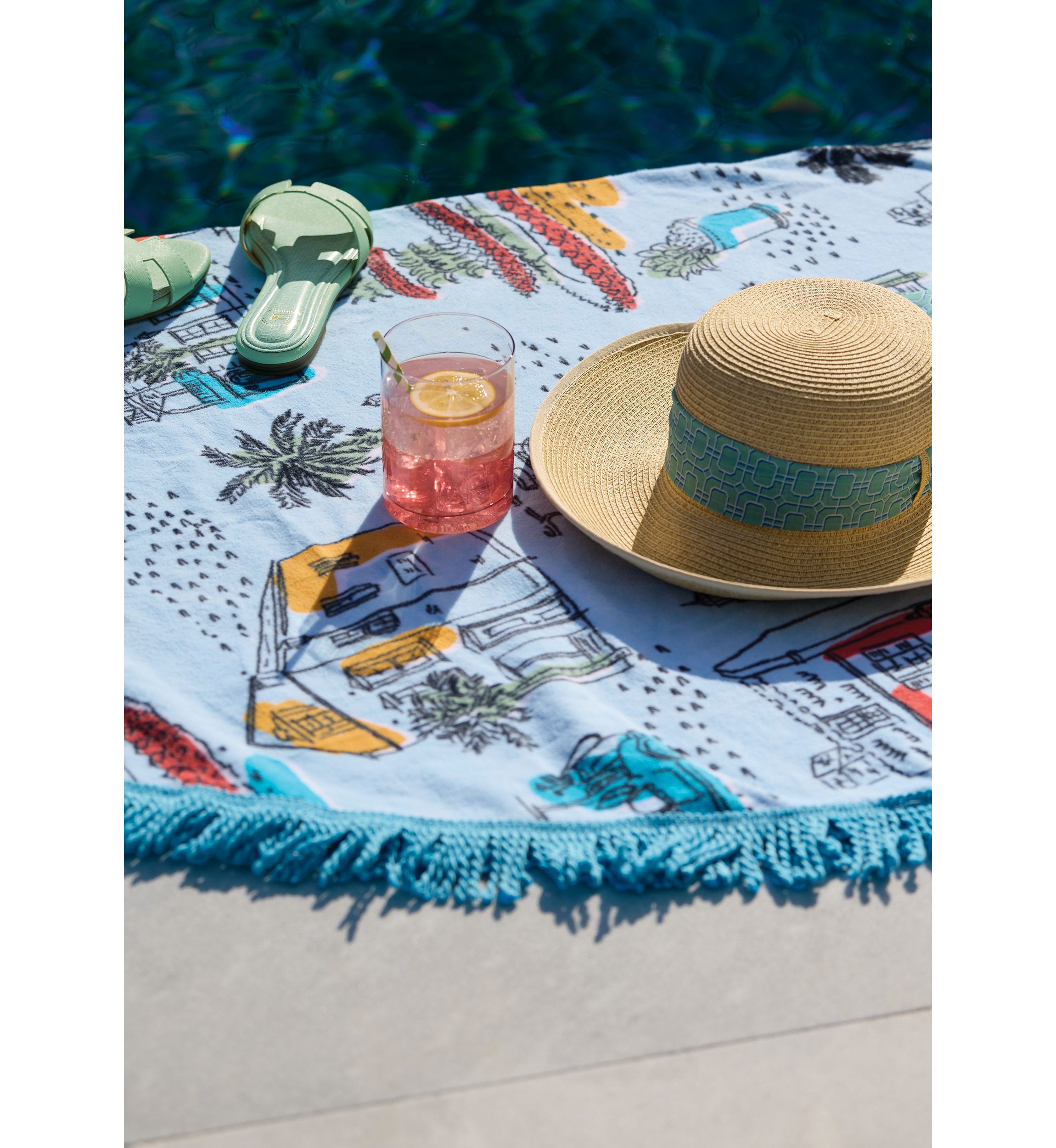 Sewing Down South x Crown & Ivy™ Seabrook 60" Round Beach Towel