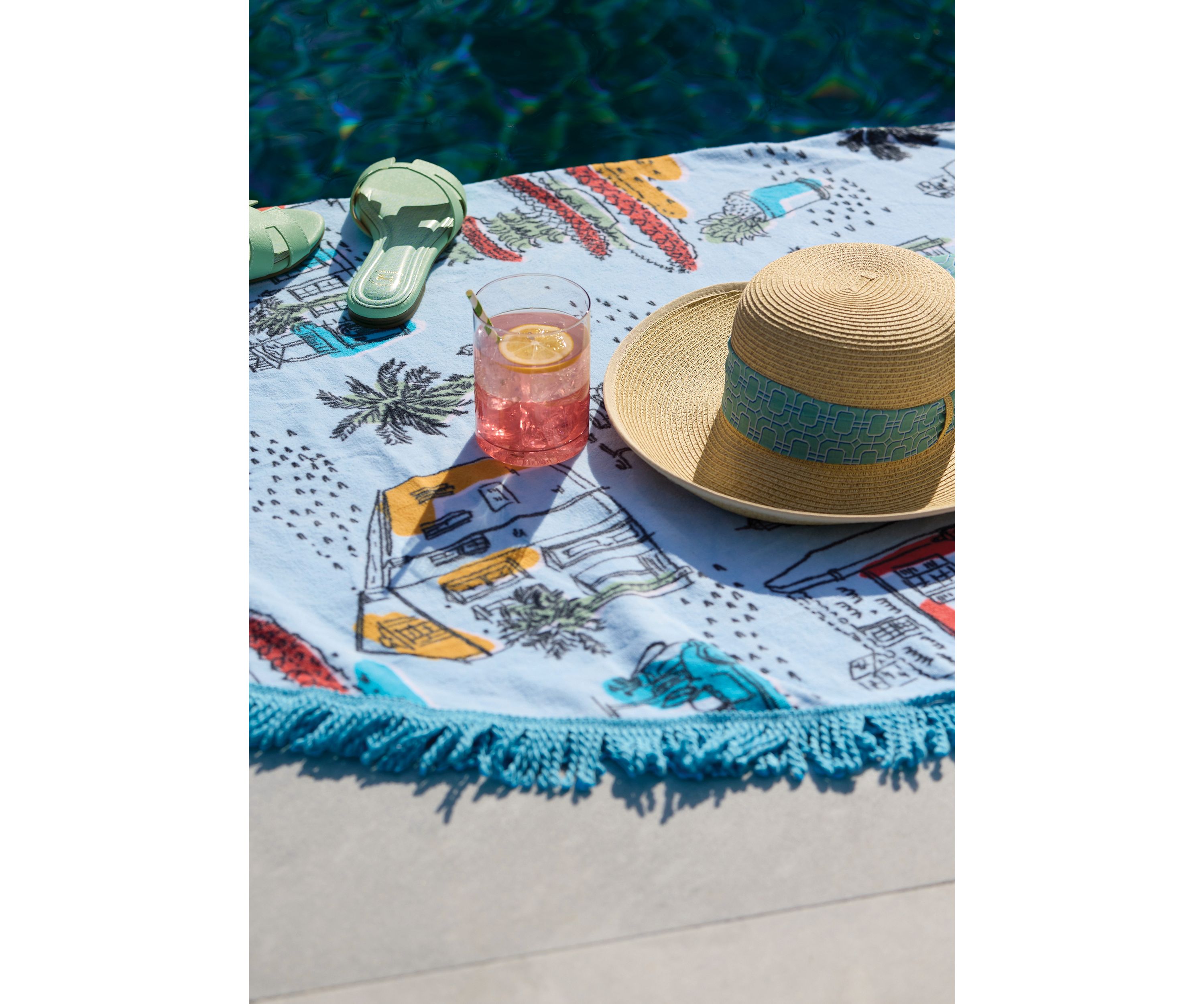 Sewing Down South x Crown & Ivy™ Seabrook 60" Round Beach Towel
