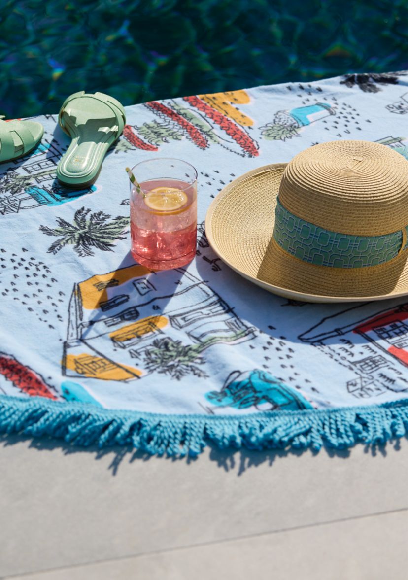 Sewing Down South x Crown & Ivy™ Seabrook 60" Round Beach Towel