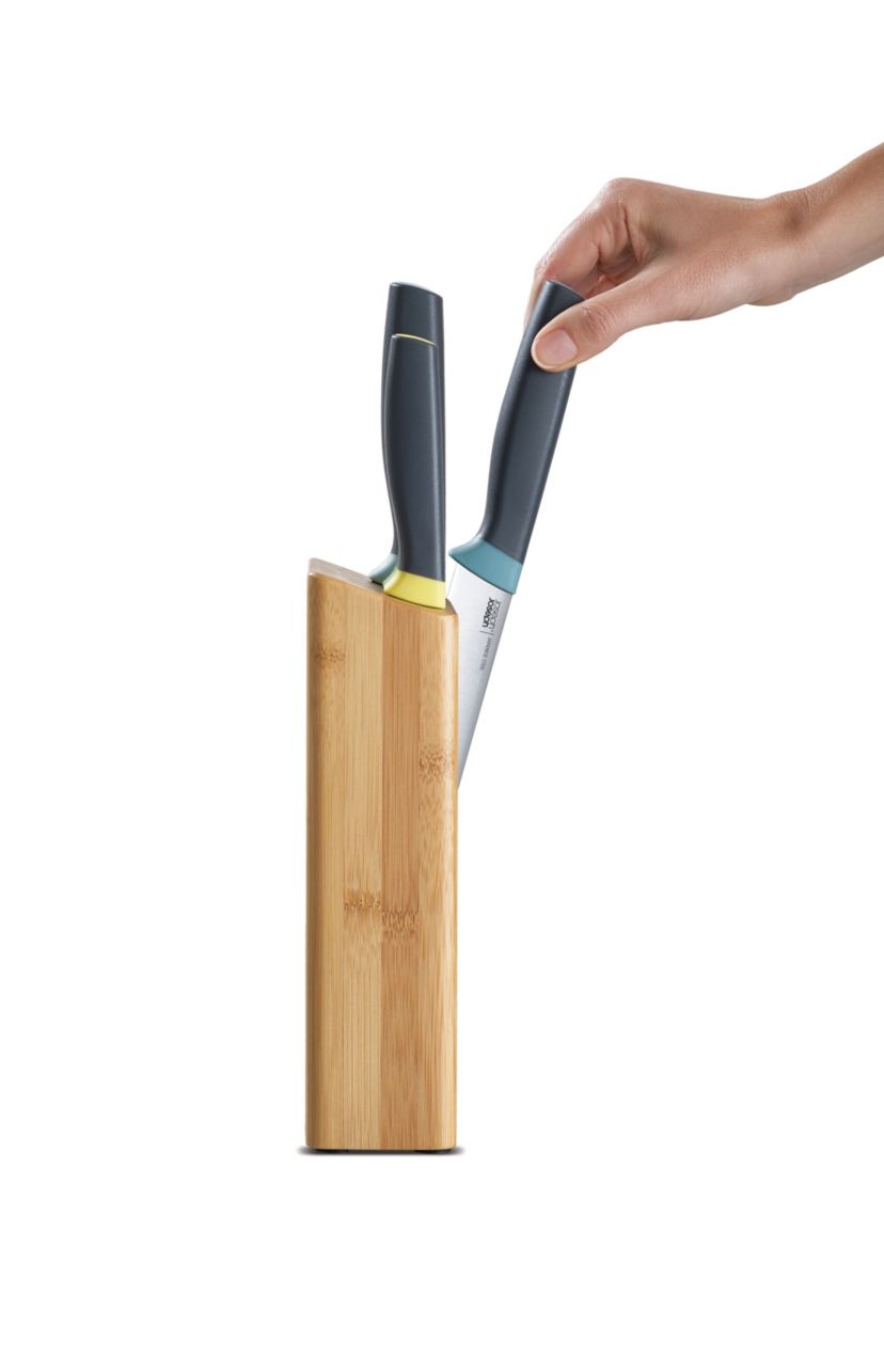Elevate Knives Bamboo 5-piece knife set with slimline bamboo block