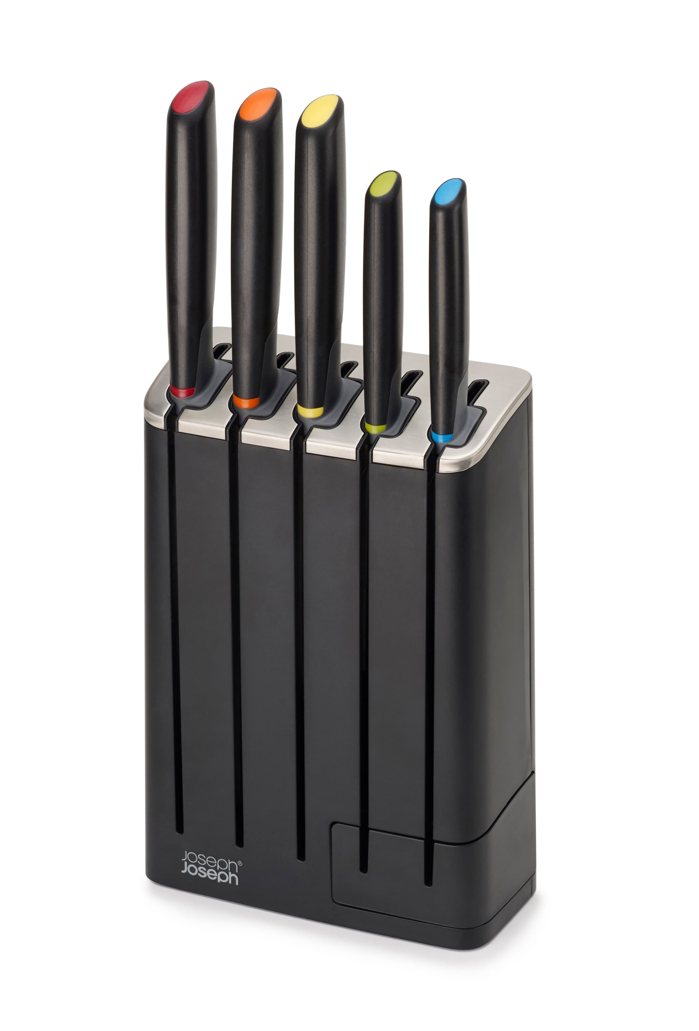 Elevate Knives SlimBlock 5-piece Knife Set with ceramic sharpener