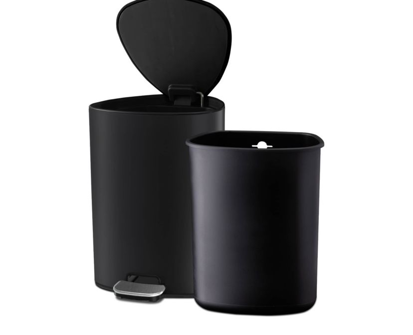 EasyStore Luxe Stainless-steel 5-litre pedal can with  liner storage