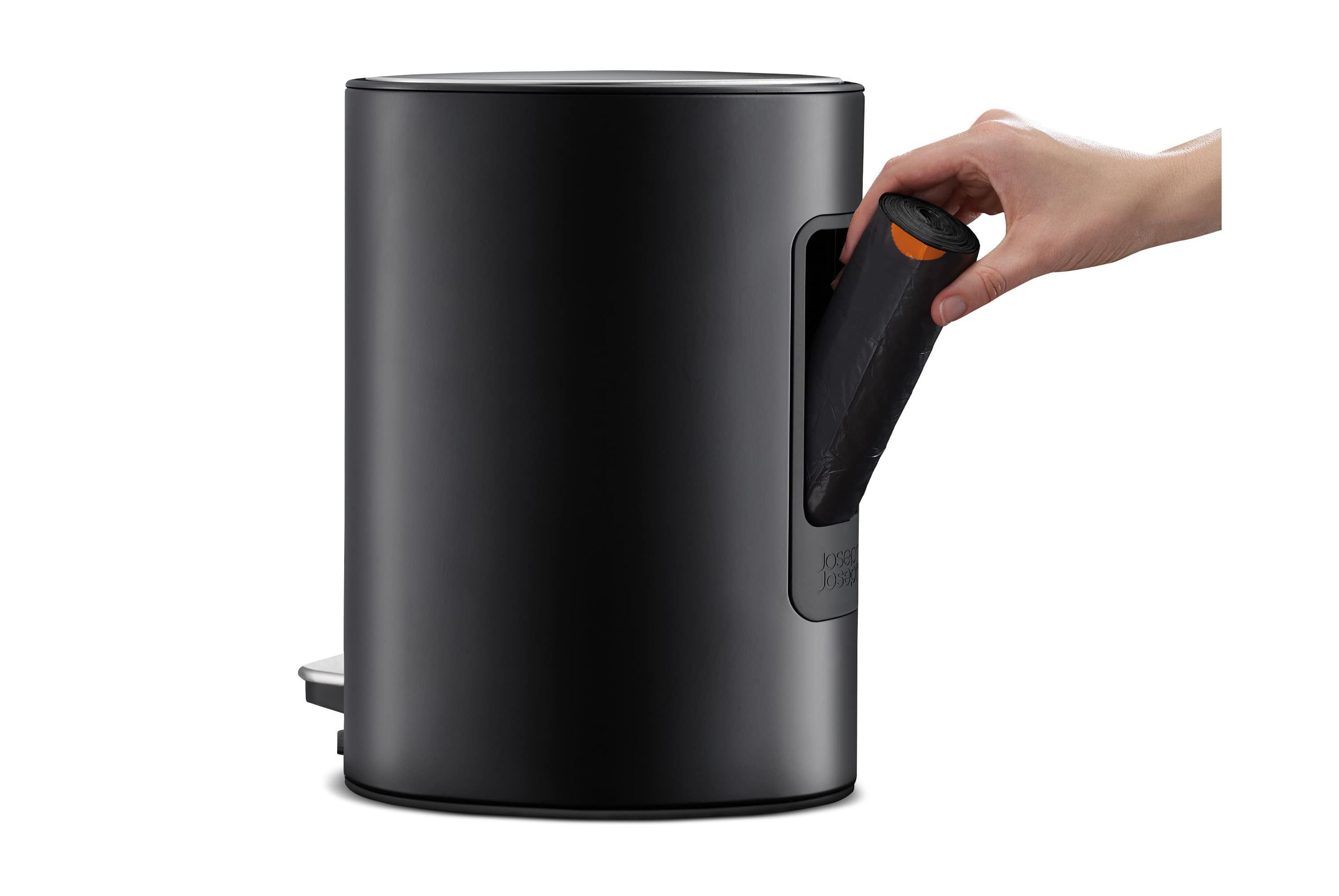 EasyStore Luxe Stainless-steel 5-litre pedal can with  liner storage