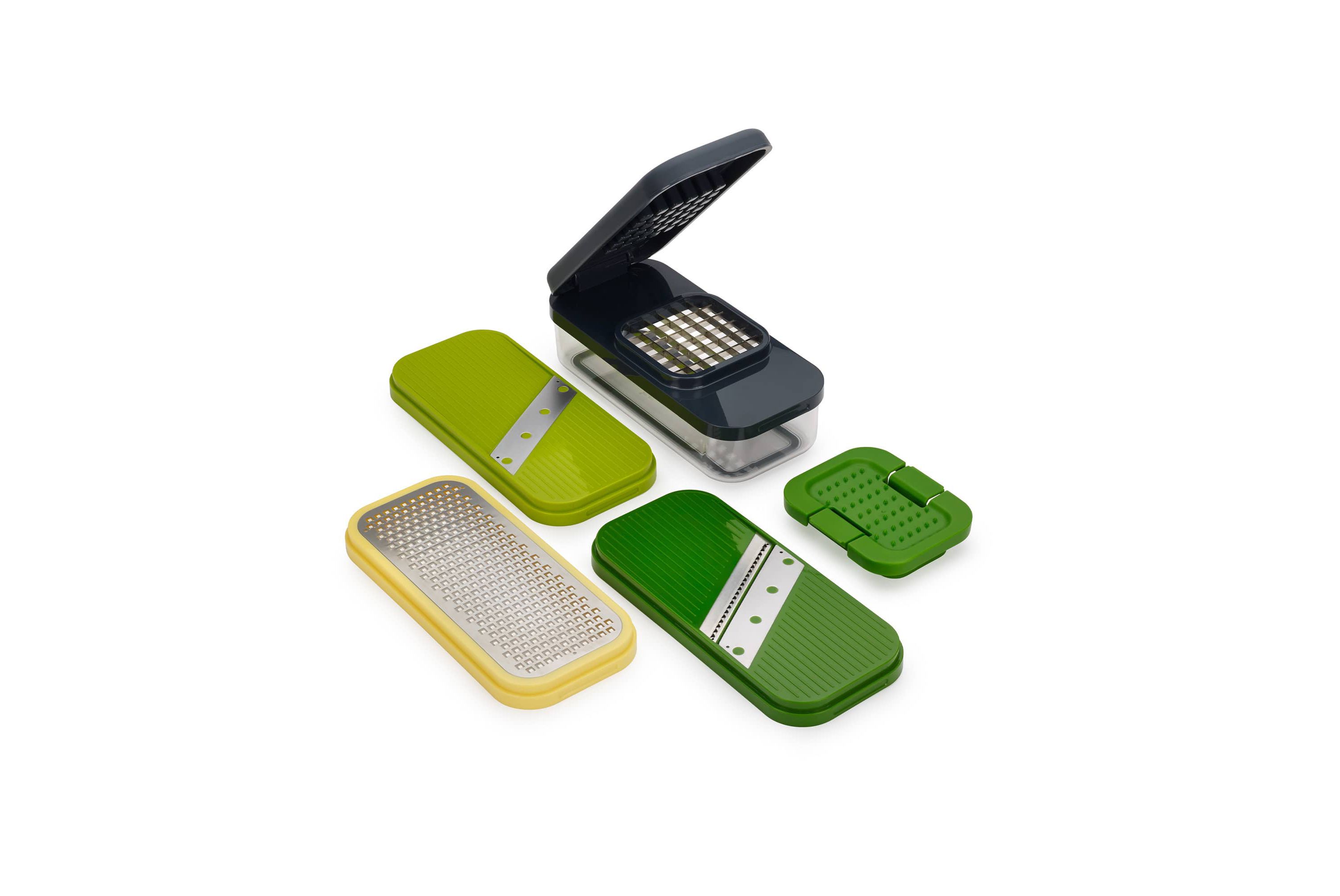 Multi-Prep Compact 4-in-1 chop, grate and slice set