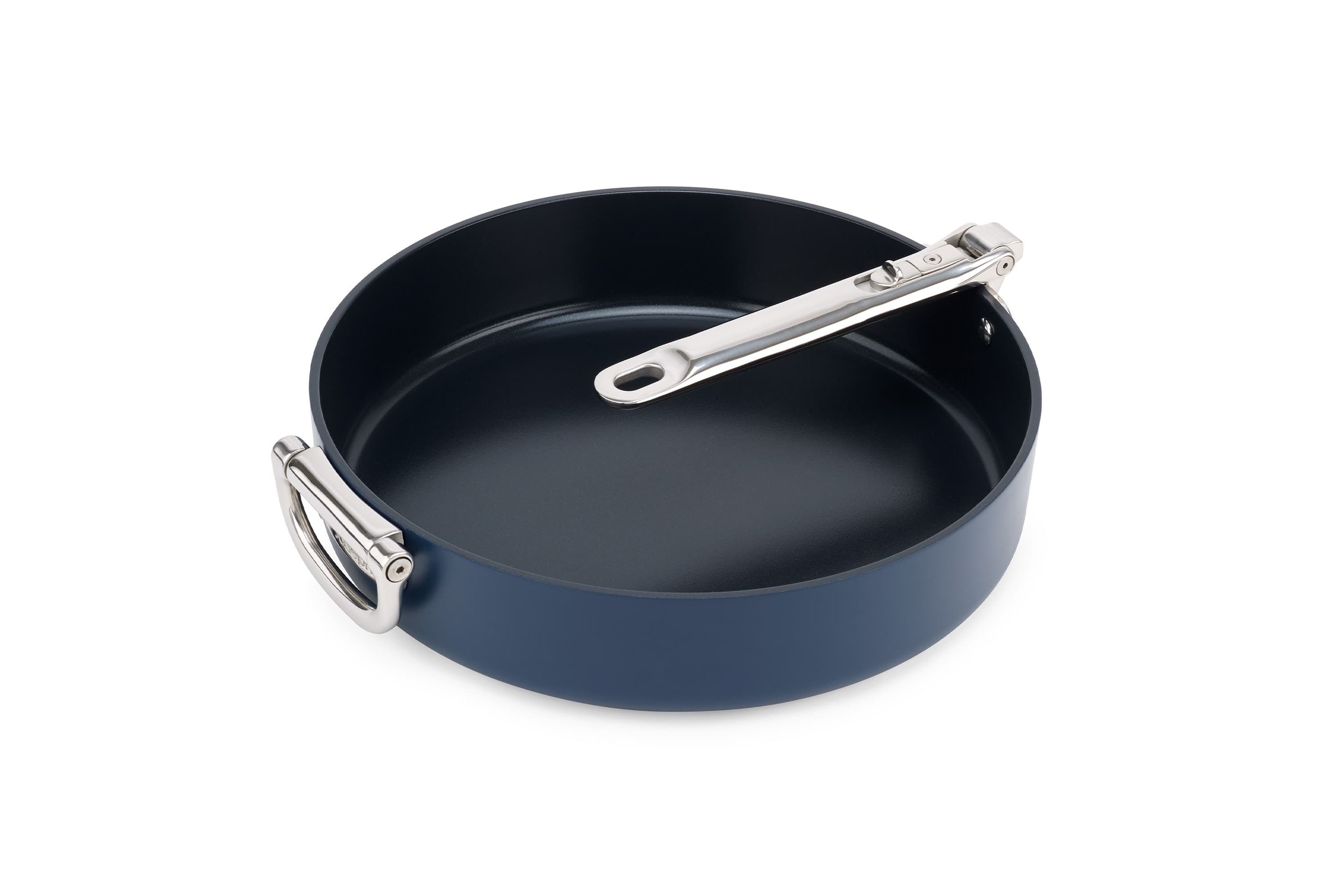 Space 12" ceramic non-stick frying pan with Folding Handle