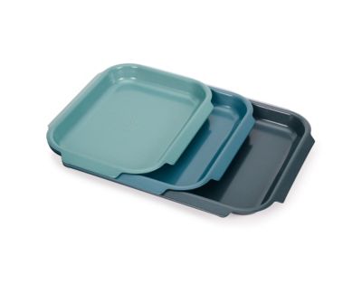 Nest Bake 3-Piece Non-stick Cookie Sheet Set with Easy Pull Handles