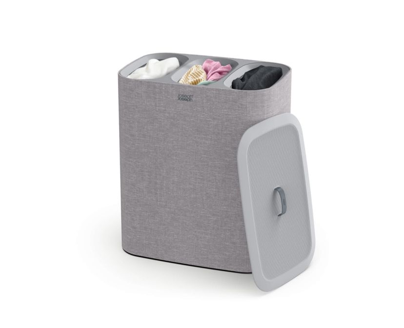 Tota Trio 90-litre Easy-empty Laundry Separation Basket (Black)