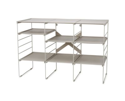 Joseph Joseph Level Plus Adjustable Shoe Rack - Stores 12 pairs, Silver