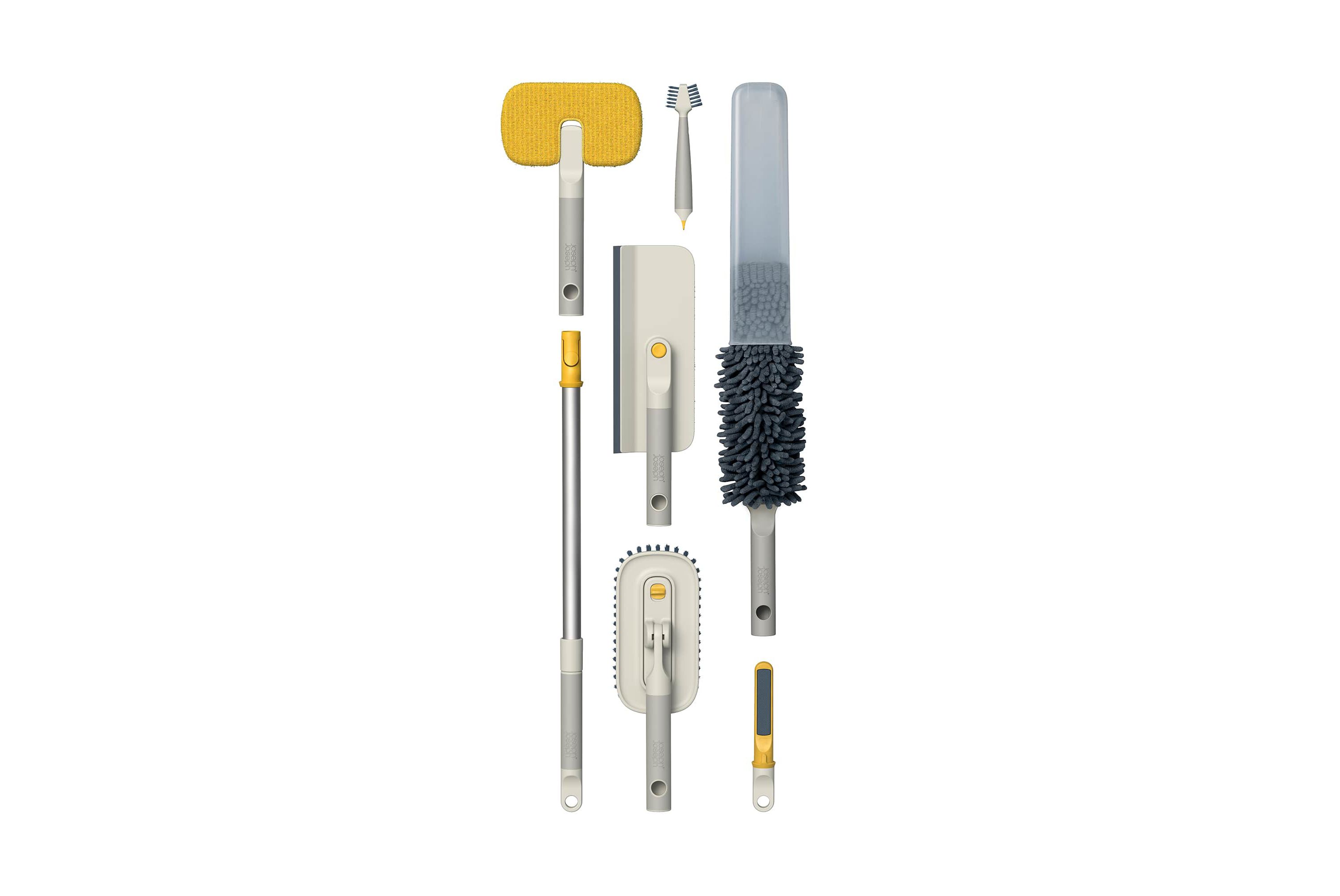 CleanTech 6-piece Deep Cleaning Set with Extension Pole