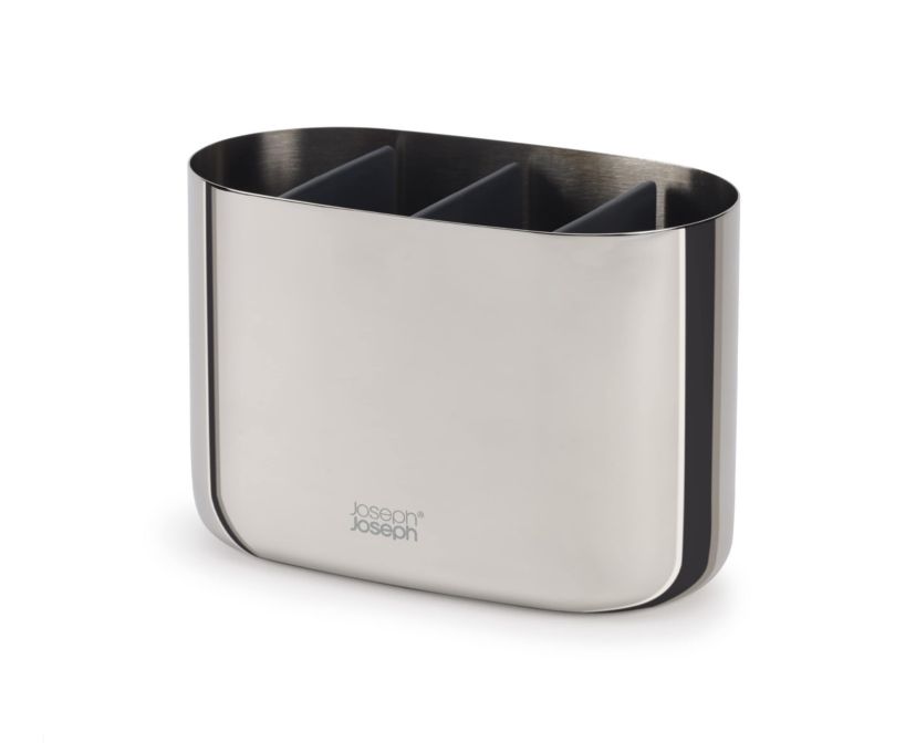 EasyStore Luxe Large Stainless-steel Toothbrush Caddy