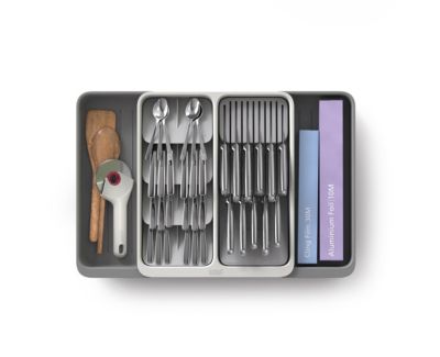 Joseph Joseph DrawerStoreâ¢ Expanding Tiered Cutlery, Utensil, Gaget and Knife Organizer