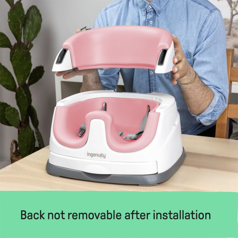 Baby Base 2-in-1 Booster Feeding and Floor Seat, Peony