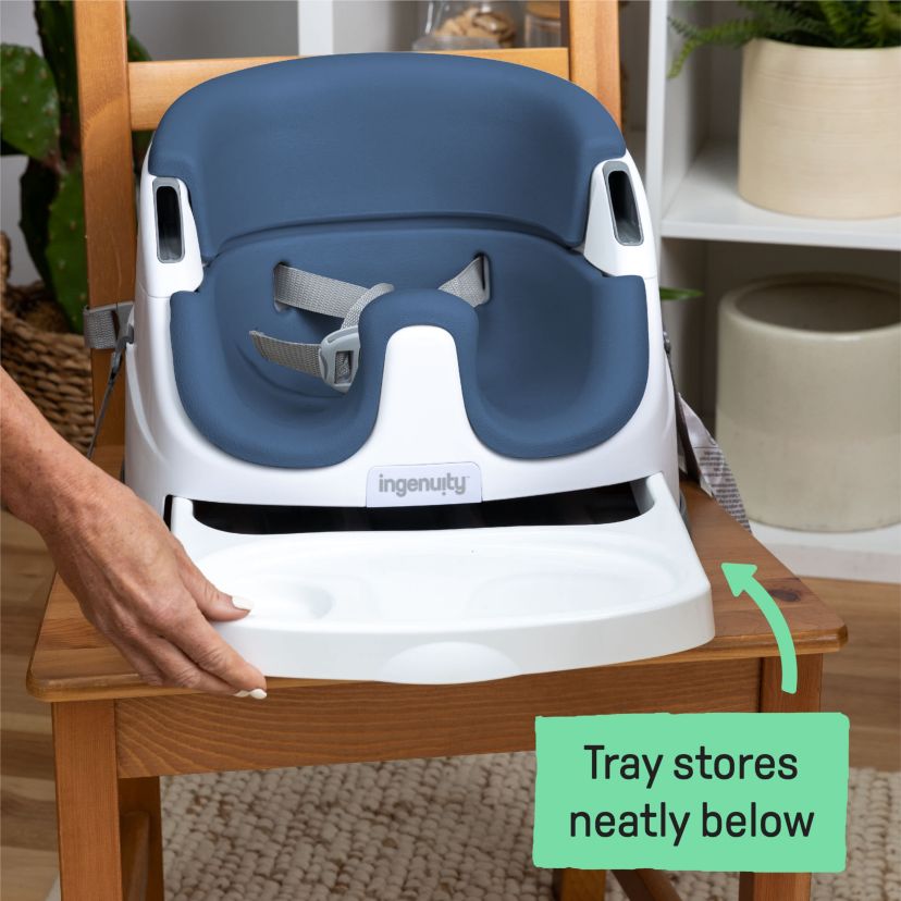 Baby Base 2-in-1 Booster Feeding and Floor Seat, Night Sky
