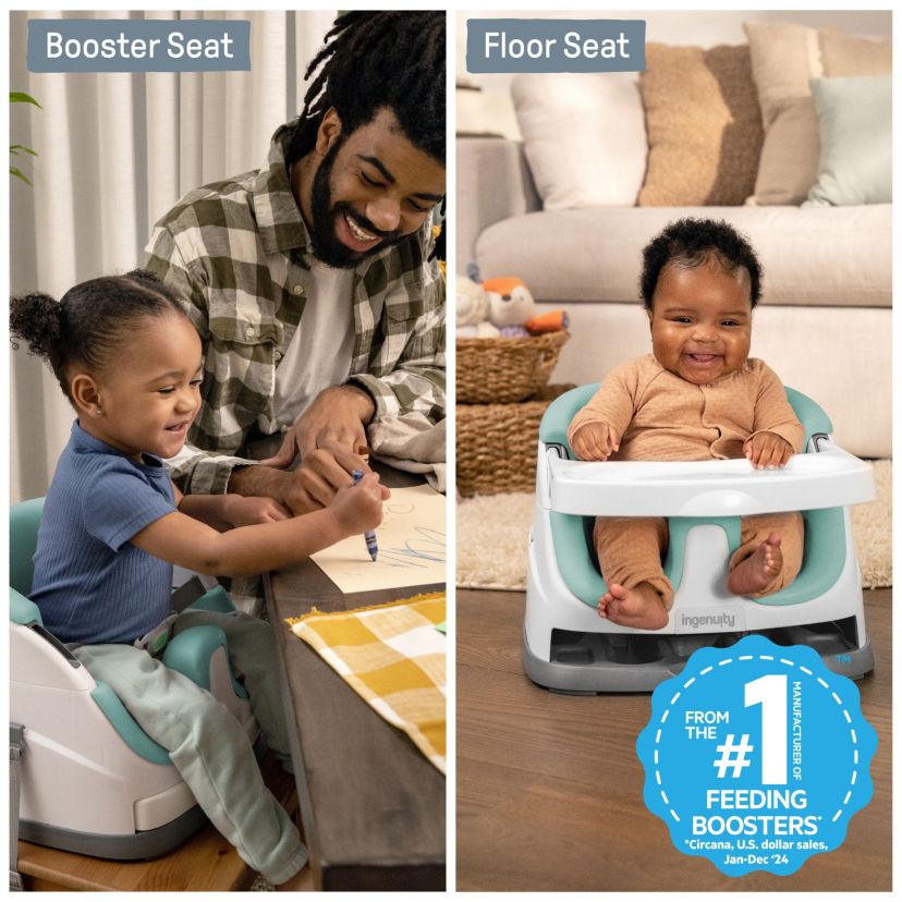 Baby Base 2-in-1 Booster Feeding and Floor Seat, Mis