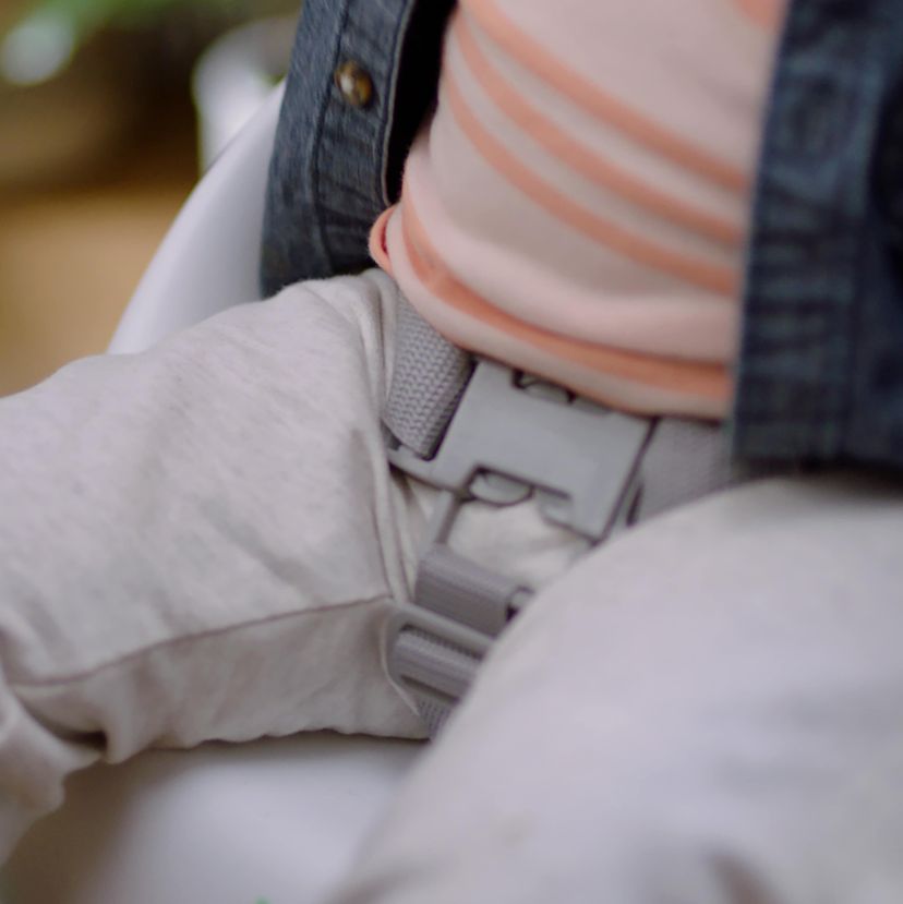 Simplicity Seat Easy-Clean Baby Booster Seat Feeding Chair - Grey