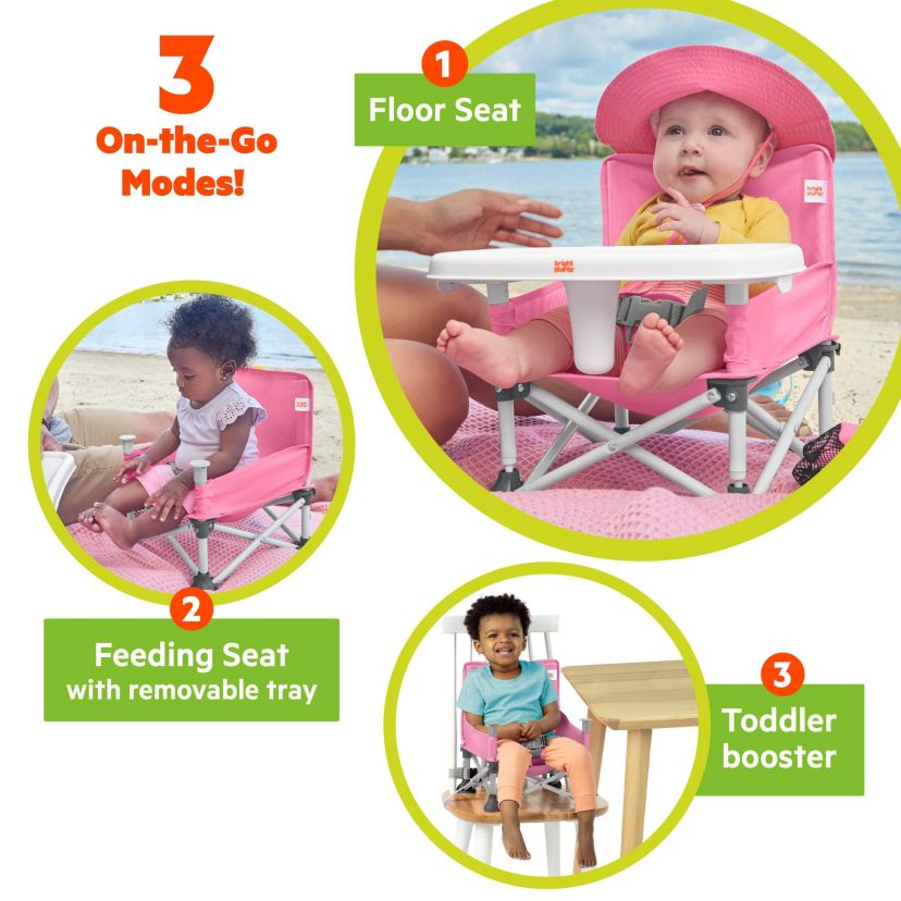 Pop N Sit Portable Booster, Pink