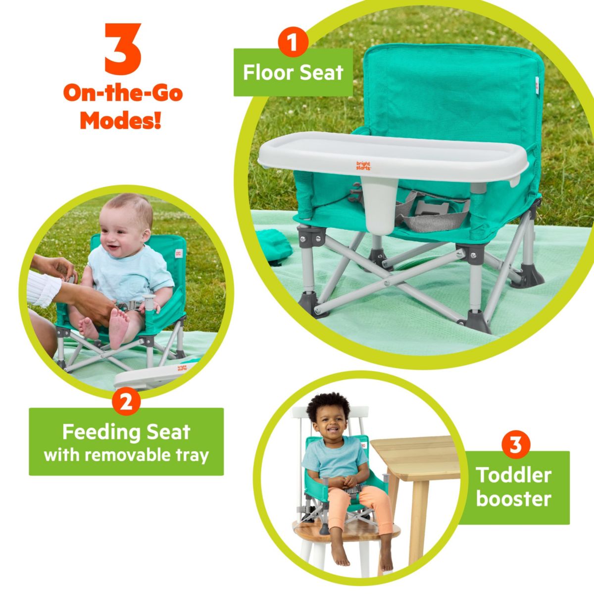 Pop N Sit Portable Booster, Teal
