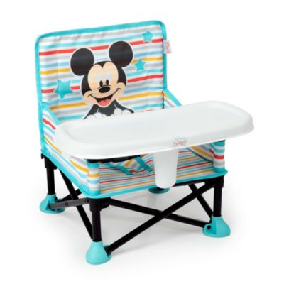 Bright Starts Disney Baby Pop 'N Sit Portable Booster, Mickey Mouse