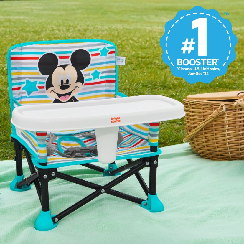 Disney Baby Pop N Sit Portable Booster, Mickey Mouse