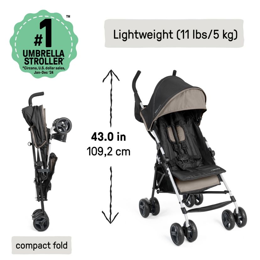 3D Mini Convenience Stroller, Cashew