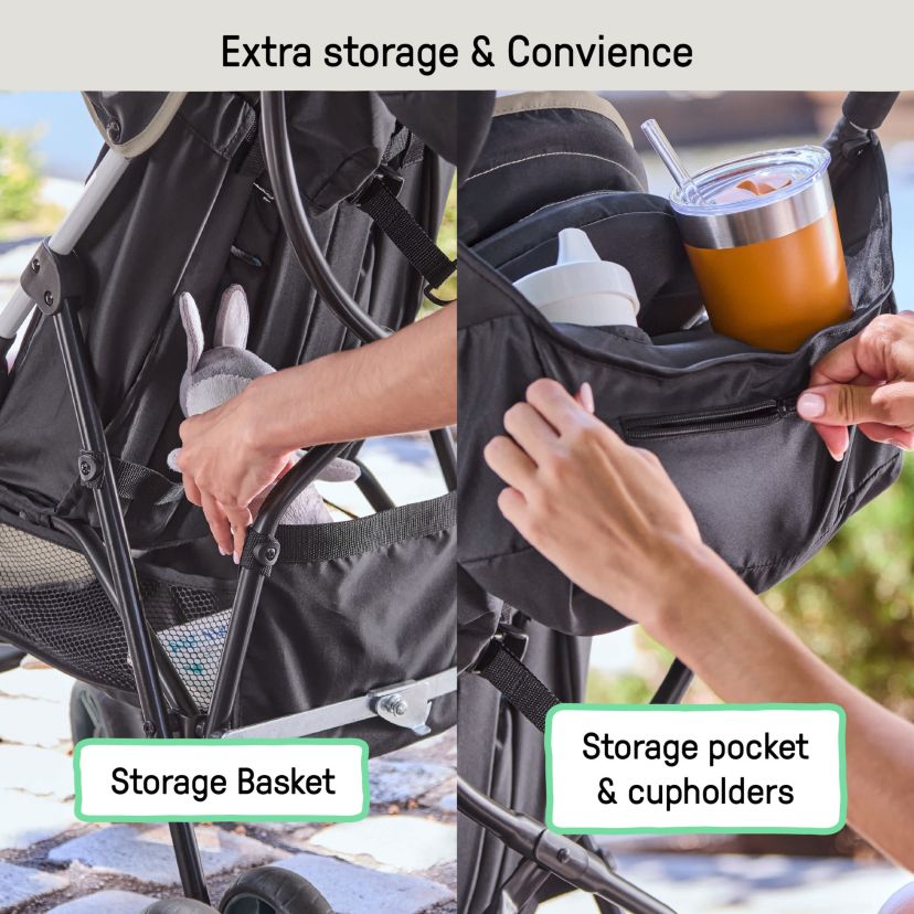 3D Mini Convenience Stroller, Cashew