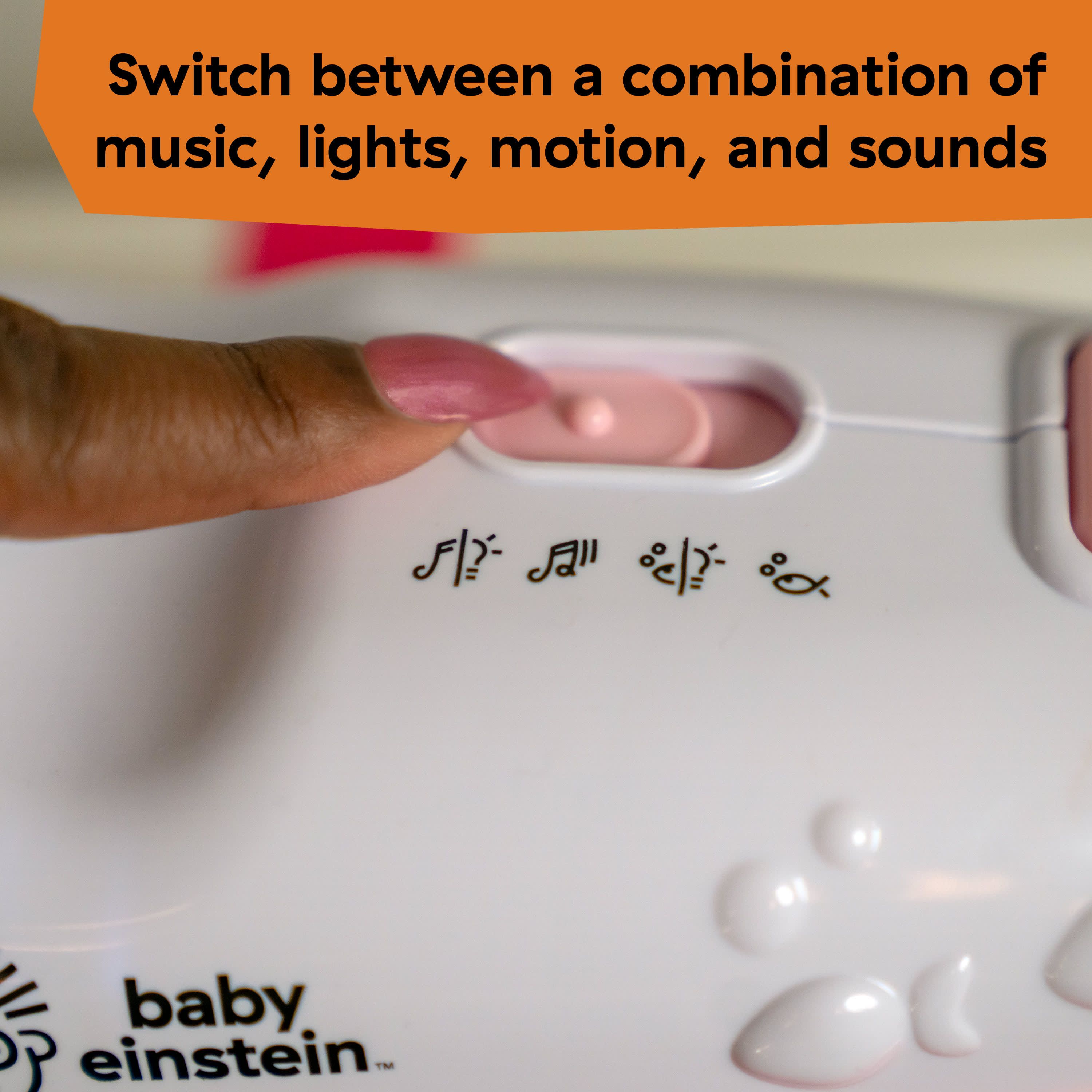 Sea Dreams Soother Musical Crib Toy and Sound Machine, Pink