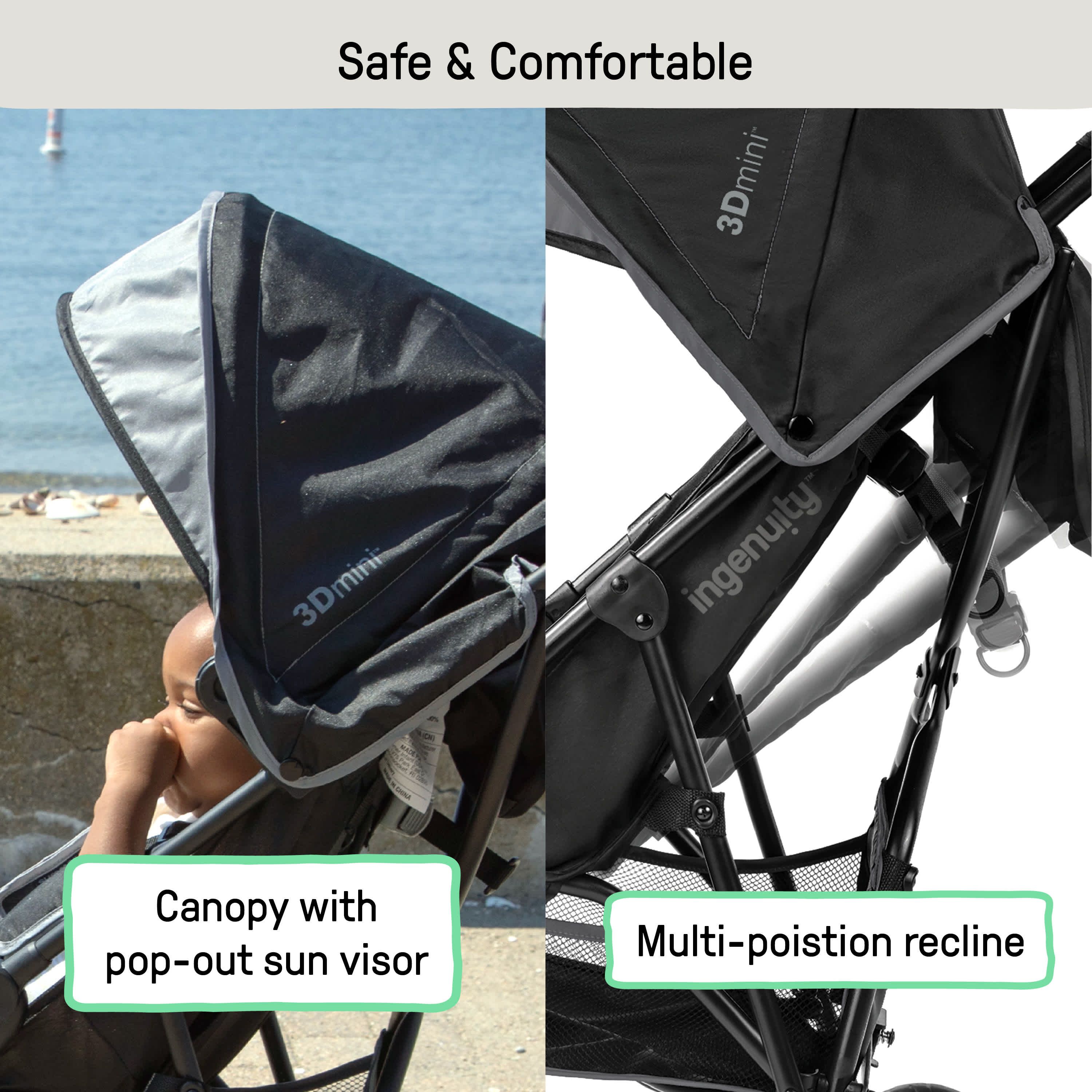 3Dmini Convenience Stroller - Gray